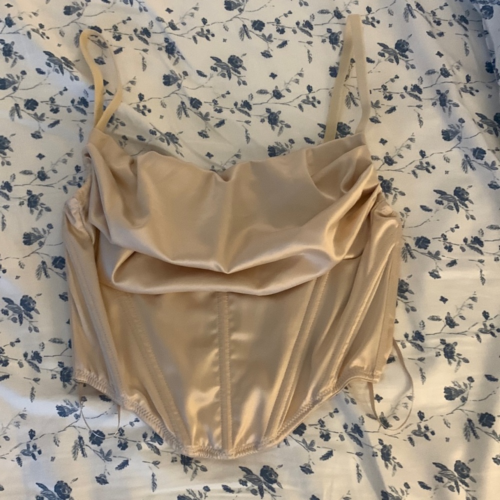 Urban outfitter Corsette gold top